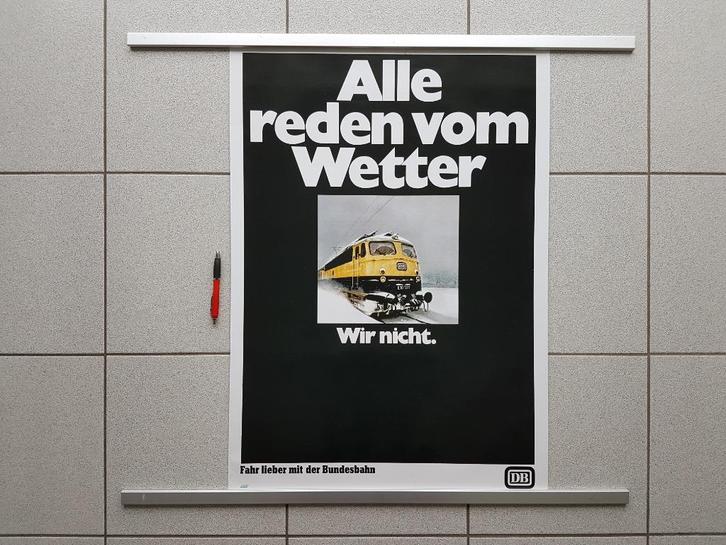 Poster Treinen - Duitse Spoorwegen - Winter, Verzamelen, Posters, Nieuw, Reclame, Deurposter of groter, Rechthoekig Staand, Ophalen of Verzenden