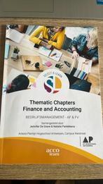 Thematic Chapters Finance and Accounting, Boeken, Studieboeken en Cursussen, Ophalen of Verzenden, Zo goed als nieuw, Hoger Onderwijs