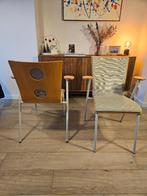 Roel Vandebeek Stoelen (2), Ophalen, Gebruikt, Metaal, Twee