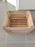 Houten kist - heel stevig, Gebruikt, Eikenhout, Minder dan 50 cm, Ophalen of Verzenden