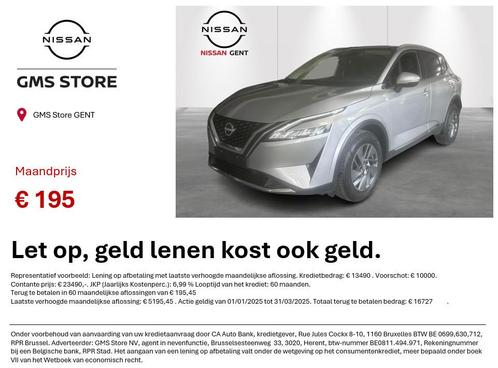 Nissan Qashqai Business Edition // GMS STORE NISSAN GENT, Auto's, Nissan, Bedrijf, Te koop, Qashqai, Achteruitrijcamera, Parkeercamera