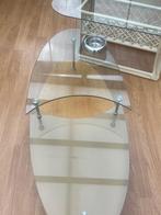 Glazen tafel, Huis en Inrichting, Ophalen, Gebruikt, 100 tot 150 cm, 50 tot 100 cm