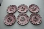 Pontesa ironstone retro vintage roze pink 4 borden, Antiek en Kunst, Ophalen of Verzenden
