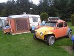 vintage oranje voortent, Caravans en Kamperen, Ophalen, Gebruikt