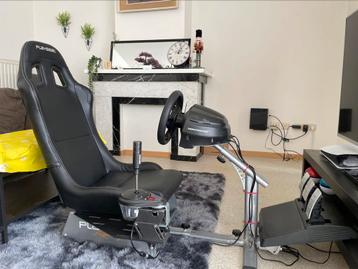 Thrustmaster T300 RS + Playseat Evo + TH8A Shifter [PS / PC], Enlèvement, Comme neuf