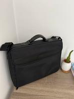 Zwarte laptoptas met schouderriem – stevig, praktisch, Ophalen of Verzenden, Zo goed als nieuw