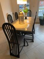 eettafel met 6 stoelen, Ophalen