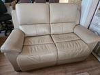 lederen sofa 1 X 2 zit, Huis en Inrichting, Zetels | Zetels, Ophalen, Gebruikt, 150 tot 200 cm, Tweepersoons
