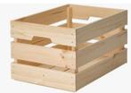 2 caisses en bois IKEA KNAGGLIG neuves, Ophalen of Verzenden