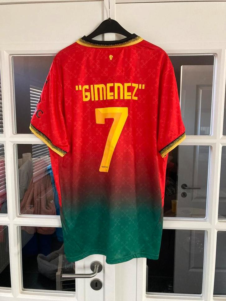 AC Milan Diavoli editie 2025/2026 –Giménez #7 –, Sport en Fitness, Voetbal, Nieuw, Shirt, Verzenden