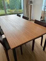 Grote eetafel bamboe, Huis en Inrichting, Tafels | Eettafels, Ophalen, Zo goed als nieuw