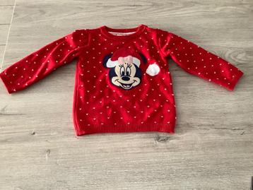 Pull de Noël Disney Minnie Mouse pour bébé (taille 80), Enfants & Bébés, C&A, Pull ou Veste, Comme neuf, Fille