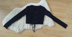 Bershka zwart truitje met open rug (lace up), M (S)  nieuw, Zwart, Nieuw, Maat 36 (S), Bershka