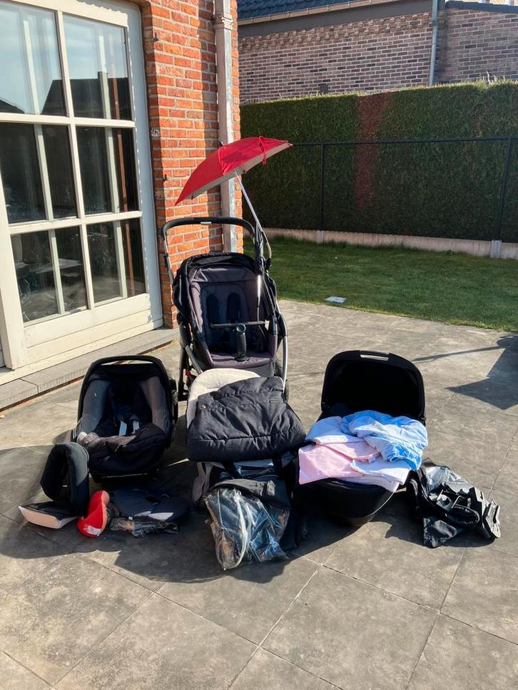 Volledige uitzet: maxi cosi Pebble, draagmand en Mura Plus, Kinderen en Baby's, Buggy's, Voetenzak, Ophalen