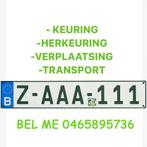 Z platen Technische keuring verplaatsing, Ophalen, Nieuw