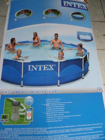 Intex zwembad te koop, Tuin en Terras, Zwembaden, Ophalen, Gebruikt, Opzetzwembad, Minder dan 80 cm