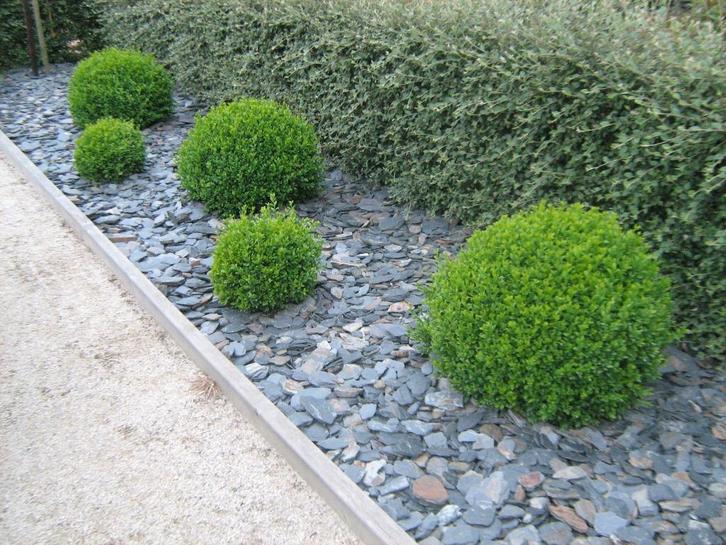 Schalieblad, kiezelstenen, grijs grind en Jura, Maasgrind, Tuin en Terras, Grind, Keien en Split, Nieuw, Grind, Grijs, Kalksteen