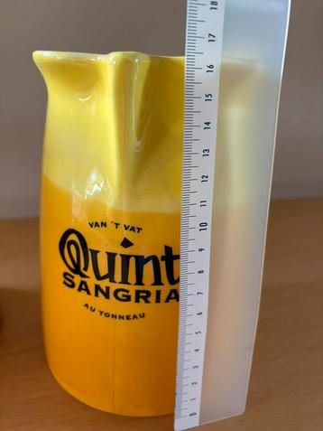 6 verres de sangria Quint de 19 cm de haut et une canette, Enlèvement ou Envoi