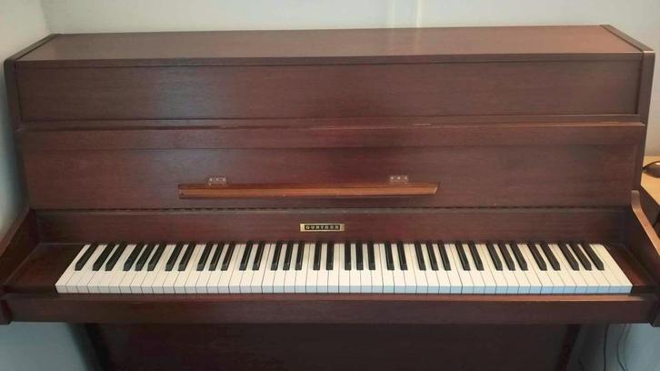 Piano d'étude Gunther, Muziek en Instrumenten, Piano's, Zo goed als nieuw, Piano, Bruin, Ophalen