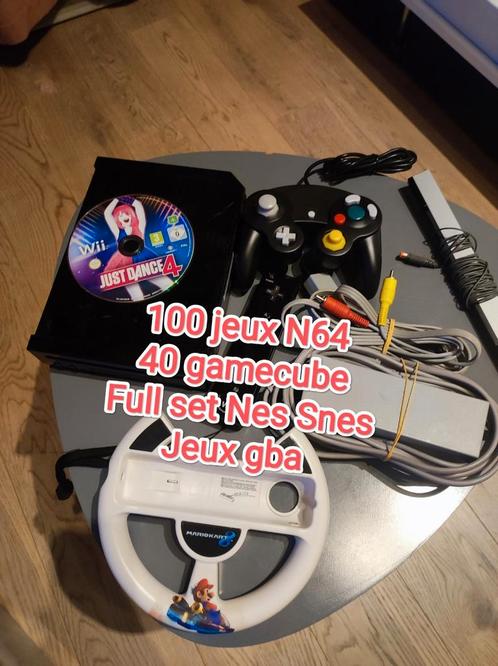 Wii avec 100 jeux N64 , gamecube snes nes gba, Games en Spelcomputers, Spelcomputers | Nintendo Wii, Gebruikt, Ophalen of Verzenden