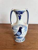 Vintage oud vaasje duiven Delft, Ophalen of Verzenden