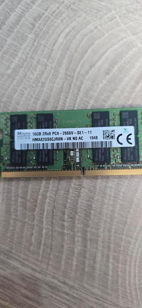 SK hynix 16 GB DDR4 2666 MHz 2Rx8 – SODIMM, Computers en Software, RAM geheugen, Zo goed als nieuw, Laptop, DDR4, Ophalen of Verzenden
