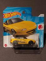 Hot wheels 1991 mazda mx-5 miata geel, Ophalen of Verzenden, Nieuw