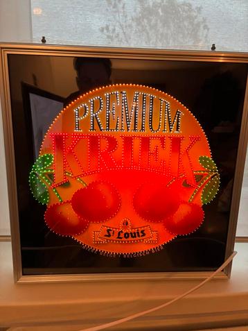 enseigne  lumineuse bière premium kriek st louis beschikbaar voor biedingen