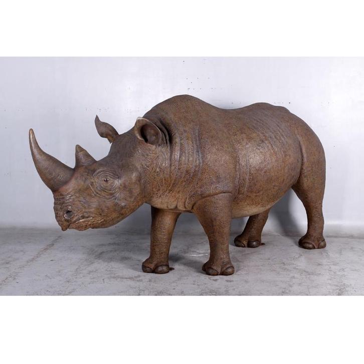 Rhiniceros – Neushoorn beeld Lengte 317 cm, Verzamelen, Dierenverzamelingen, Nieuw, Ophalen