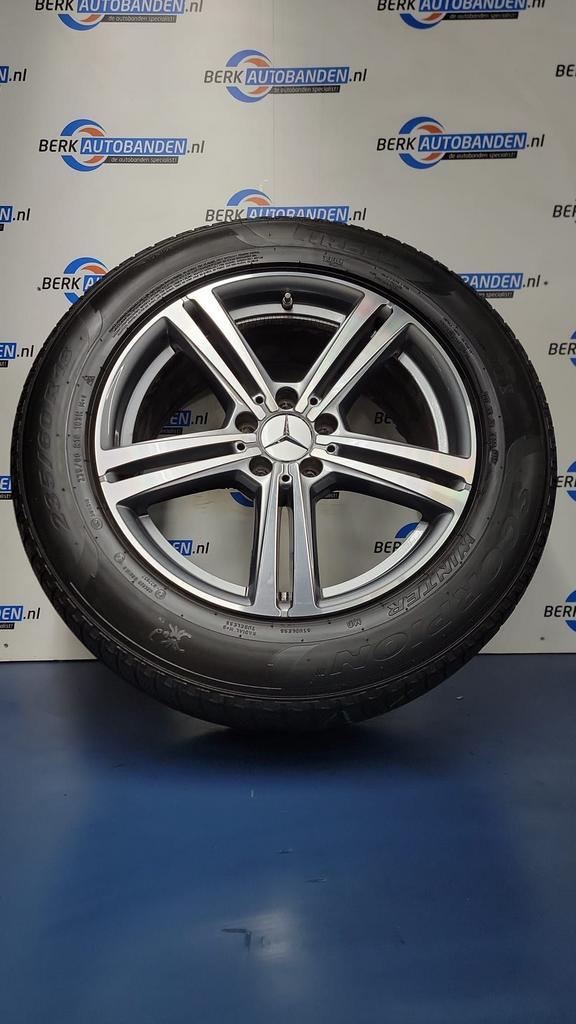 Originele Mercedes winterset 18 inch 5x112 66.6 ET38 8J (GLC, Auto-onderdelen, Banden en Velgen, Banden en Velgen, Winterbanden