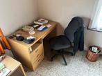 Bureau en bureaustoel, Huis en Inrichting, Bureaus, Ophalen, Zo goed als nieuw, Bureau