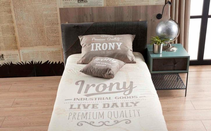 Tienerslaapkamer, Huis en Inrichting, Slaapkamer | Bedden, Zo goed als nieuw, Eenpersoons, 90 cm, 200 cm, Hout, Bruin, Ophalen