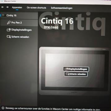Wacom Cintiq 16, Informatique & Logiciels, Tablettes graphiques, Enlèvement, Utilisé