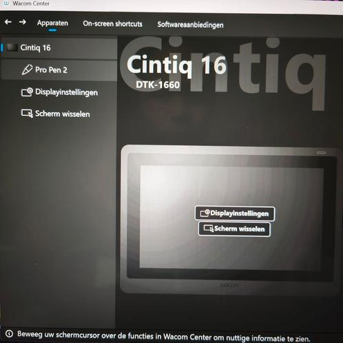 Wacom Cintiq 16, Computers en Software, Tekentablets, Gebruikt, Ophalen