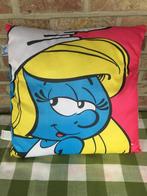 KUSSEN SMURFIN 45 CM X 45 CM ZO GOED ALS NIEUW EN GEWASSEN, Collections, Schtroumpfs, Comme neuf, Autres types, Enlèvement ou Envoi