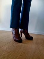 Alberto Fermani enkellaarsjes – leder – maat 37,5, Alberto Fermani, Bruin, Lage of Enkellaarzen, Ophalen of Verzenden