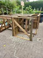 hoge tuintafels, Ophalen, Gebruikt, Rechthoekig, Hout