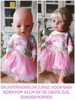 Splinternieuw jurkje voor baby Born pop 43 cm of grote zus, Kinderen en Baby's, Speelgoed | Poppen, Ophalen of Verzenden, Zo goed als nieuw