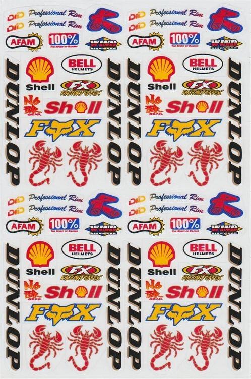 Modelbouw sponser stickervel [Shell, Dunlop, Bell] #10, Verzamelen, Stickers, Nieuw, Verzenden