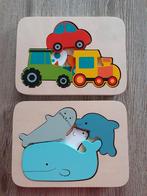 2 houten puzzels., Kinderen en Baby's, Speelgoed | Houten speelgoed, Ophalen of Verzenden
