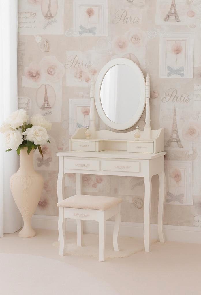 Behangpapier frans romantisch patroon, Huis en Inrichting, Stoffering | Behang, Wit, Beige, Grijs, Roze, minder dan 10 m², Verzenden