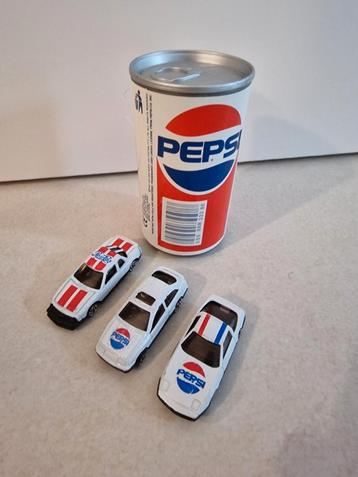 Pepsi Can Shooter 1991 3 voitures miniatures Pepsi incluses