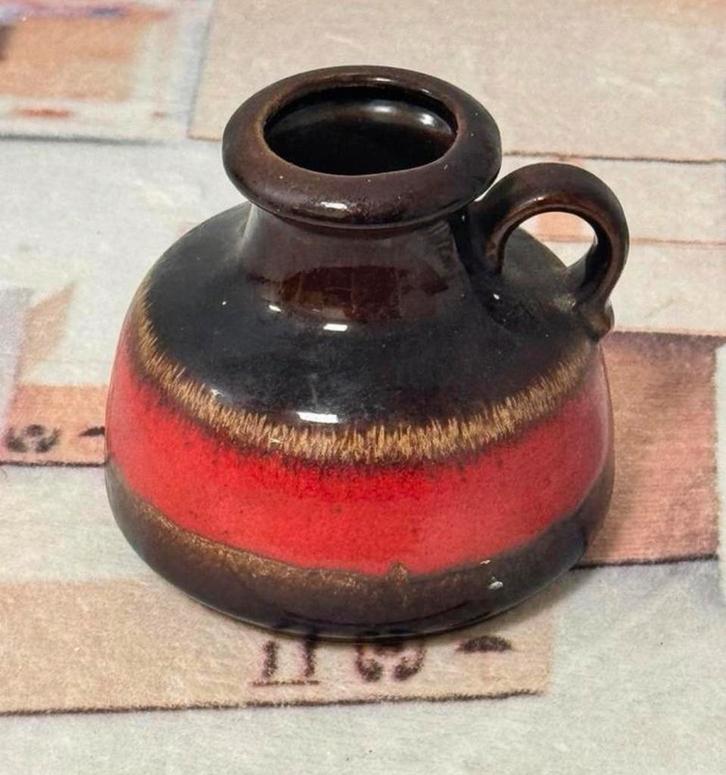 Vintage Kan Vaas Scheurich Keramik West-Germany van Keramiek, Antiek en Kunst, Antiek | Keramiek en Aardewerk, Ophalen of Verzenden