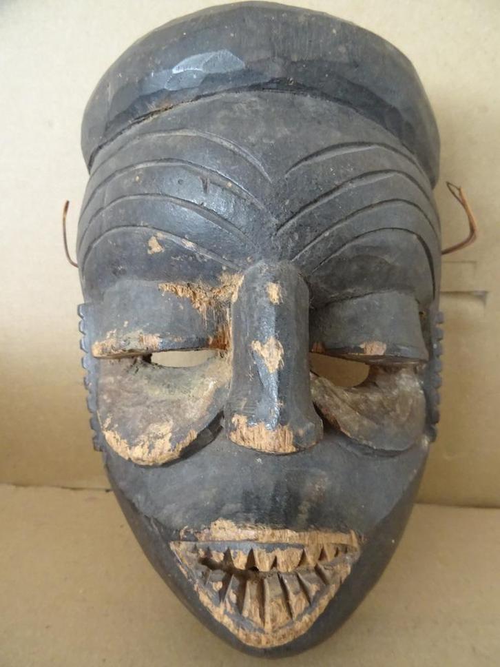 Afrikaans masker Pende masker Congo masker D.R.C. 21cm 1960, Antiek en Kunst, Kunst | Niet-Westerse kunst, Ophalen of Verzenden