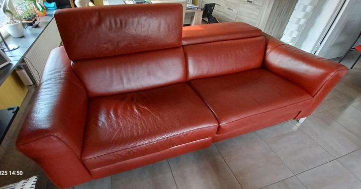 Zetels met elektrische relax-functie, Huis en Inrichting, Fauteuils, Leer, Ophalen
