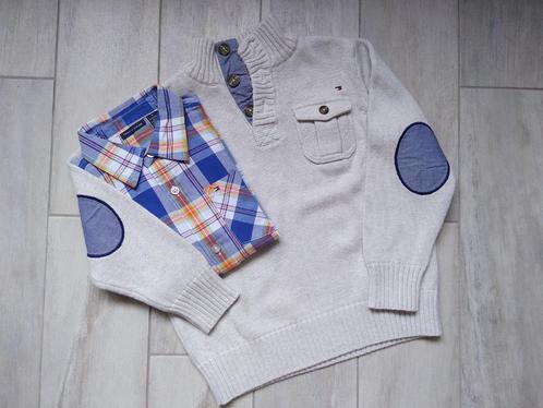 ★ M116 - Set trui + hemd Tommy Hilfiger, Kinderen en Baby's, Kinderkleding | Maat 116, Zo goed als nieuw, Jongen, Setje, Ophalen of Verzenden