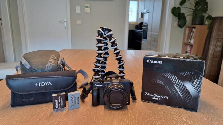 Canon Powershot G1 Mark II + accesoires, Audio, Tv en Foto, Fotocamera's Digitaal, Zo goed als nieuw, Compact, Canon, 4 t/m 7 keer