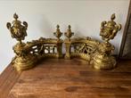 Antieke Franse vintage haard stuk met leeuw, Antiek en Kunst, Ophalen