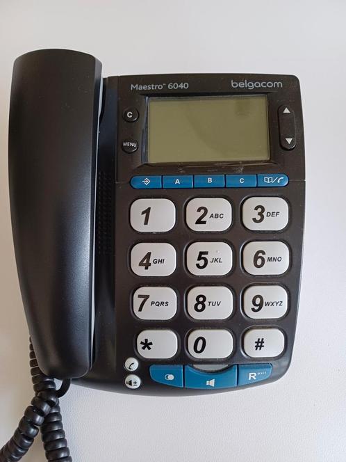 Vaste telefoon met grote toetsen Belgacom Maestro 6040, Telecommunicatie, Vaste telefoons | Handsets en Draadloos, Zo goed als nieuw