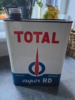 Ancien bidon huile total olieblik, Collections, Enlèvement ou Envoi